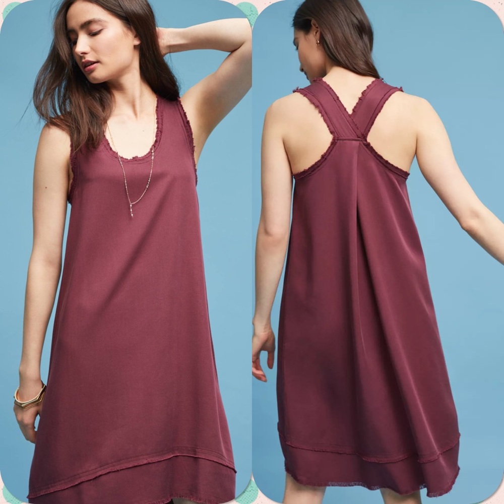 Anthropologie Tessa Cross Back Tank Dress Small NWT Retail $128